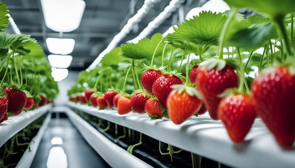 Manche Sorten werden besonders gerne in der Hydroponik angebaut, unter anderem die starkzehrende Erdbeere. Sie profitiert von der optimalen Nährstoff-Bereitstellung.