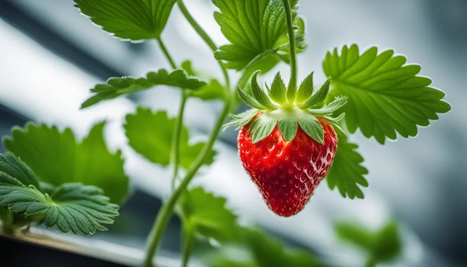 Auch Erdbeeren kannst du wunderbar in einem Docht-System züchten.