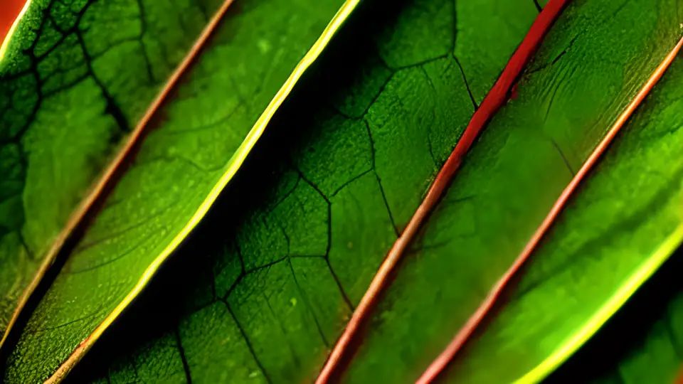 Phosphormangel bei Pflanzen kann man an den Blättern und Stängeln leicht an roten Färbungen erkennen